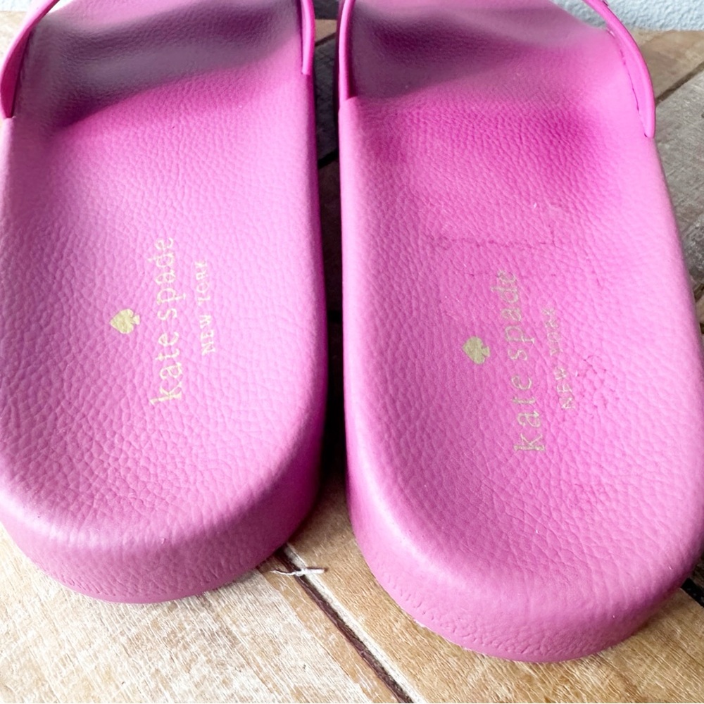 Kate Spade Sunny Pink Slide Sandals - Picture 9 of 11